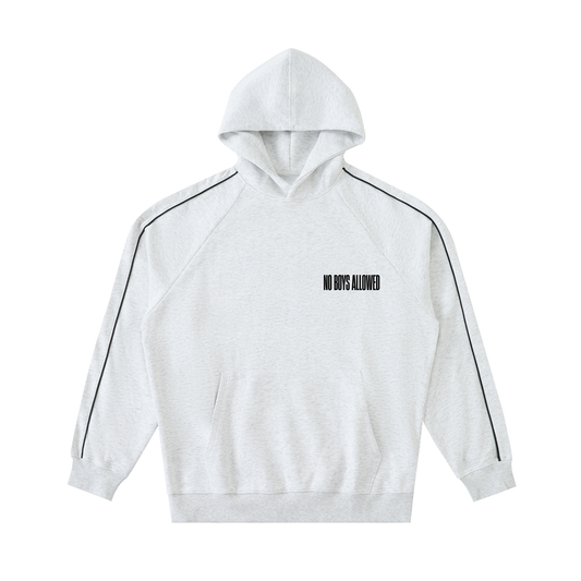 Contrast Piping Raglan Hoodie